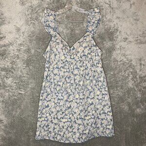 Women Ditzy Floral Boho Cottage Prairie Girly Sweetheart Tie Back Dress 2XL NWT